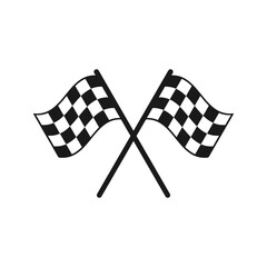 Racing flag icon. race flag sign and symbol. Checkered racing flag icon