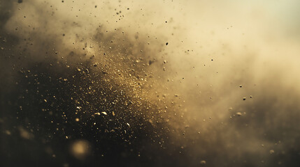 Obraz premium A swarm of insects is flying through the air, creating a chaotic 