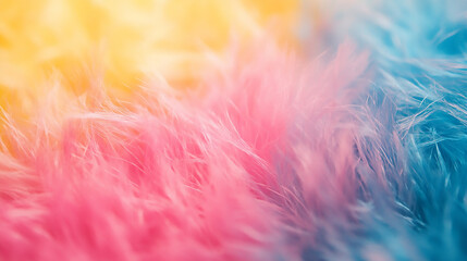 A vibrant burst of pink and lilac hues adorn the soft fur, imbuing it with a touch of whimsy and a hint of playful mischief