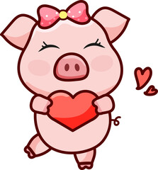 Pig with Heart