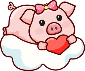 Pig with Heart