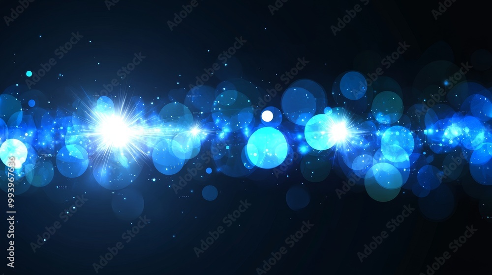 Aufkleber the lens flare light appears over a black background. pictures can be filtered using an overlay or s