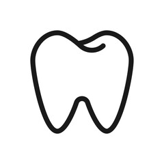 Tooth icon. Oral dental teeth vector icon for UI designs.