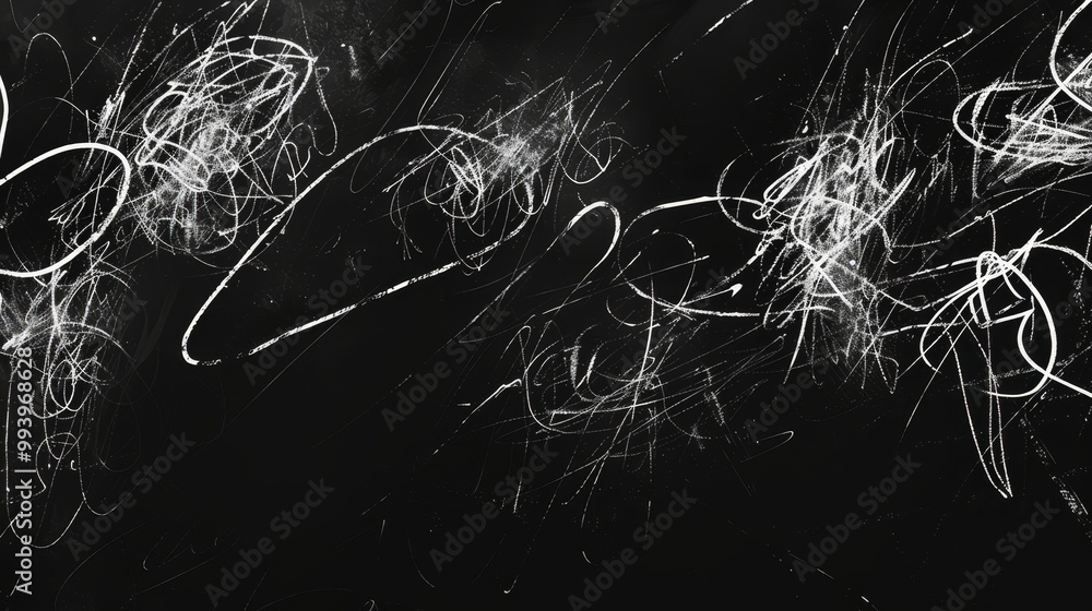 Aufkleber animation pack of hand-drawn scribbles on a black background. 4k resolution.