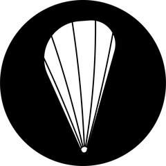 Fan shell icon block illustration vector