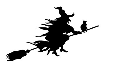 silhouette of witch