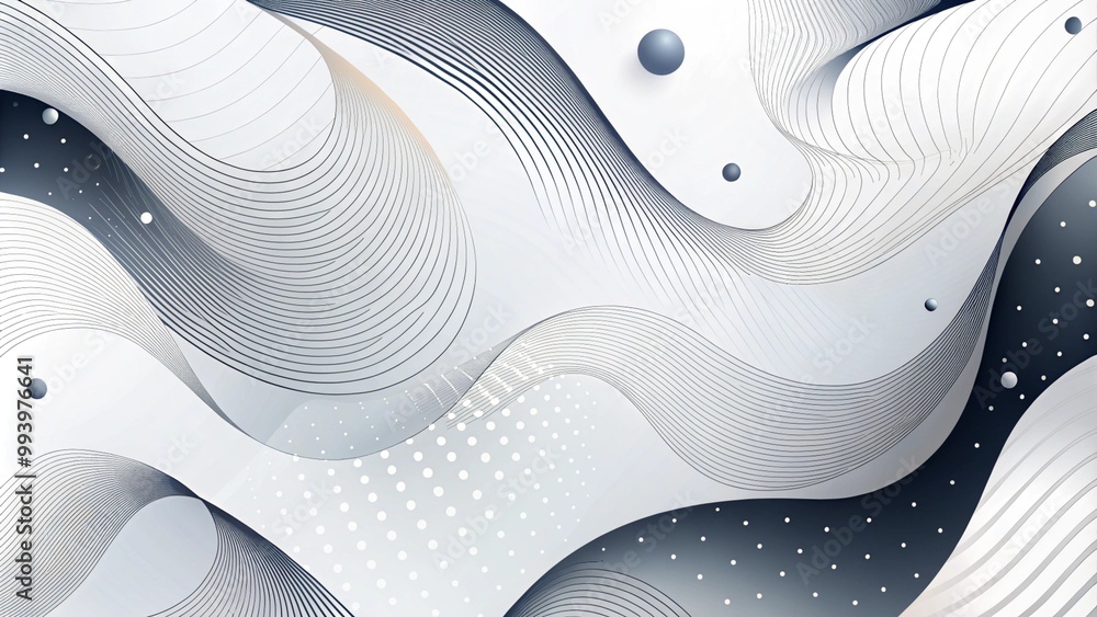 Poster minimalistic tillable patterns with fine lines and simple elements. fine lines and simple elements m