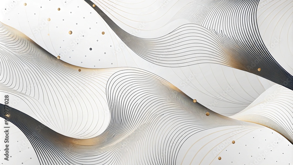 Poster minimalistic tillable patterns with fine lines and simple elements. fine lines and simple elements m
