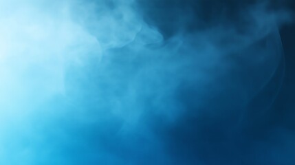 Fog and mist effect on BLUE background.