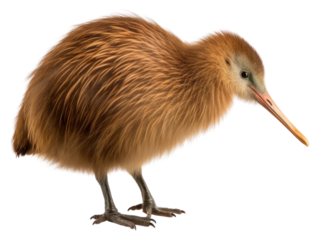 PNG North Island Brown Kiwi animal mammal brown.