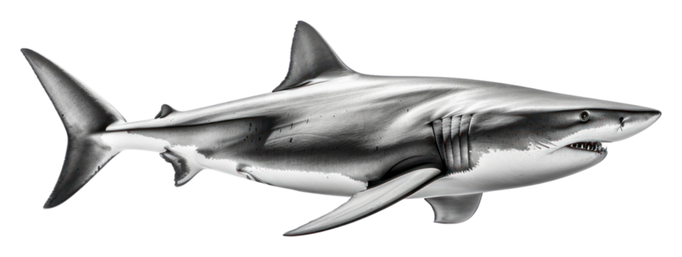 PNG Shark animal fish white background.