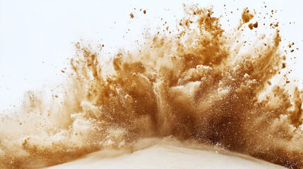 Flying sand on a transparent background
