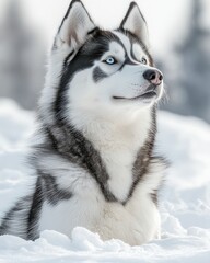 Naklejka premium Huskie