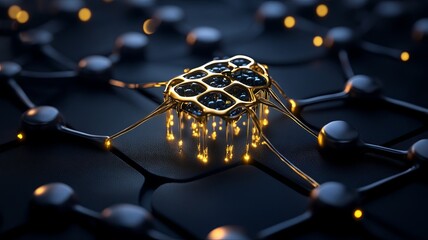 Golden Structure on Graphene Surface with Lights
