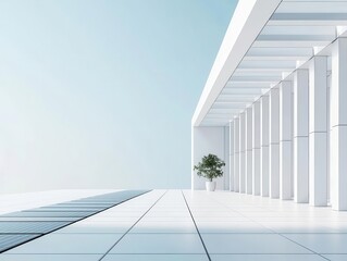 Obraz premium High-performance materials like carbon fiber and titanium used in the construction of a modern bridge, with solar-powered equipment, Futurism, 3D Art