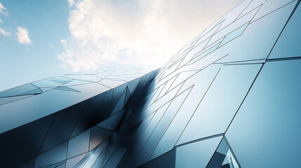 Dramatic skyward view of Shinjuku's tall buildings, their modern lines