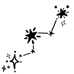 black and white stars