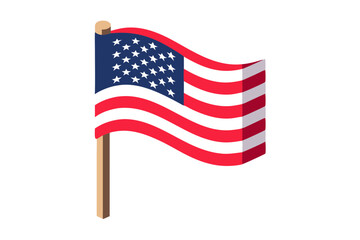 American flag waving hand holding flag patriotic The United States, vote, celebration, satisfaction