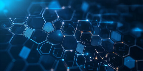 Geometric Honeycomb Pattern in Monochrome