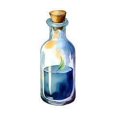 Halloween-themed watercolor clipart hand drawing ideas, Potion Ingredients