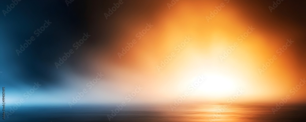 Poster enchanted glow captivating warm illumination in darkness - striking contrast of light and shadow wit