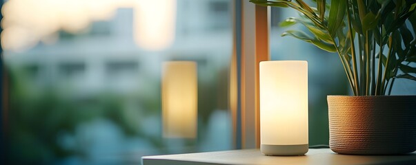Cozy Night Glow Tranquil Ambiance with Subtle Illumination - Gentle Lighting Enhancing a Calm Evening Atmosphere Perfect for Relaxation and Serene Nighttime Scenes
