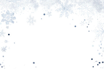 PNG Snowflakes border decorative background atmosphere.
