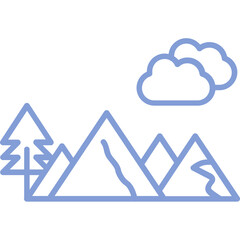 Mountain Vector Icon