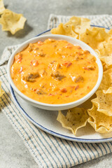 Homemade Mexican Spicy Cheese Queso Dip
