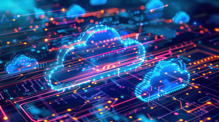 Obraz premium A comparison of IT hardware options for businesses, from on-premises servers to cloud-based hardware solutions.