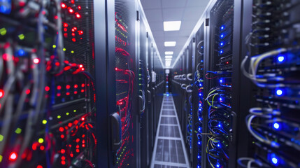 Obraz premium A comparison of server hardware solutions, from dedicated servers to virtualized and cloud-based options for businesses.