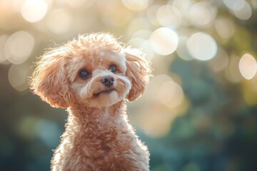 Poodle, Dog Portrait Photography, Poodle Close-up, Poodle Pet Photo, High Quality Dog Image