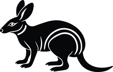 Bilby vector icon on white background