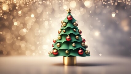 christmas tree with box