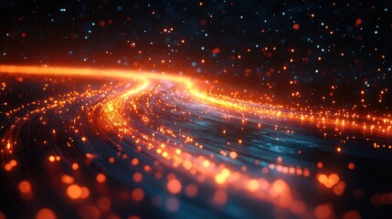 Futuristic Optical Fiber Cables Design Ideal for Technology and Innovation Themes