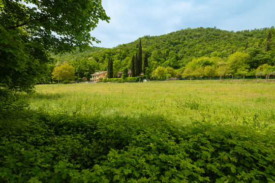Lago di Fimon, Vicenza, Veneto, Italy. The lake is a beutiful place to walk and to take a rest with the family.