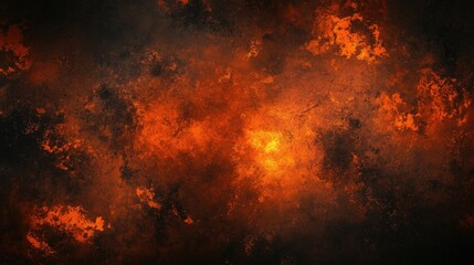 Dark orange and black abstract background, spooky and eerie tones, perfect for Halloween-themed designs.