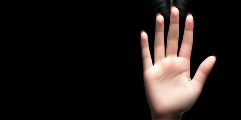 Stop Sign Hand Gesture