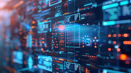 Obraz premium A digital platform offering software consulting services, helping companies identify the right technologies to implement.