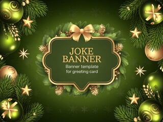 ia generated, christmas greeting card with christmas tree