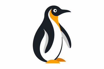 Fototapeta premium Beautiful high-resolution vector illustration of Royal Penguin