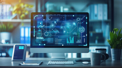 A digital platform showcasing popular SaaS solutions for industries like healthcare, education, and finance.