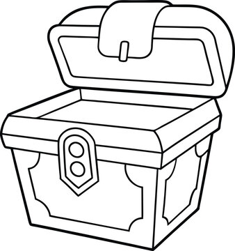 recommend clip art: loot box outline, line art loot box, minimalist loot box, loot box sketch, hand-drawn loot box, loot box vector illustration