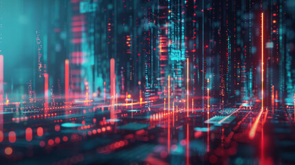 Naklejka premium A digital wealth interface, with stocks, bonds, and real estate investments growing steadily, symbolizing financial prosperity.