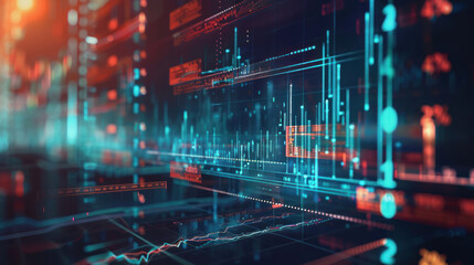 A digital wealth management platform powered by AI, showing automated investment strategies and real-time portfolio growth.