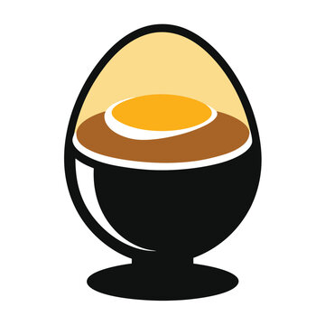recommend clip art: Boiled egg vector illustration isolated on a white background