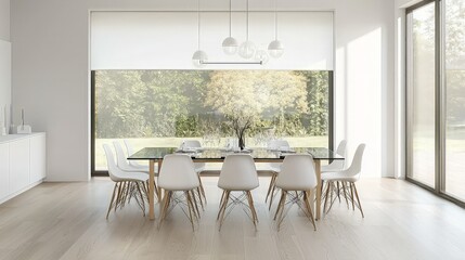 Fototapeta premium Modern Dining Room with a View