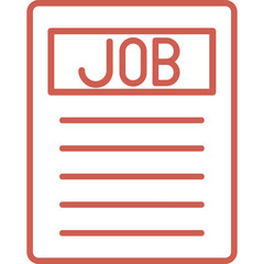 Job Description Vector Icon Design