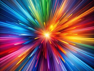 Fototapeta premium Dynamic Lines and Colorful Burst Abstract Background for Creative Designs and Artistic Projects