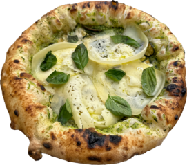 Pizza Napoletana con Provola e Pesto
